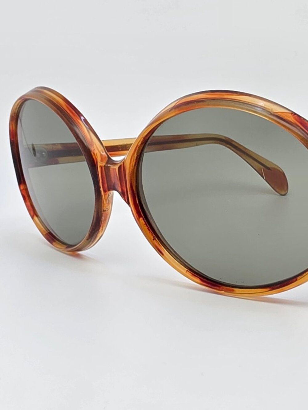 Sun Scene A678 Tortoise Frame Grey Mineral Glass Lens Sunglasses Italy 60-17-125